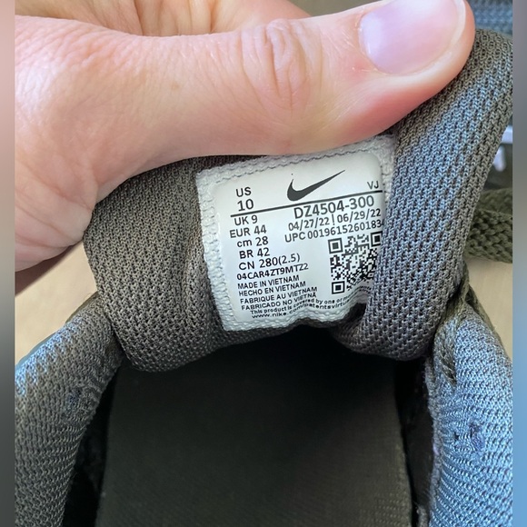 Nike Air Max 90 Cargo Khaki Green & Black Reflective Sneakers Sold Out Rare - Picture 10 of 10